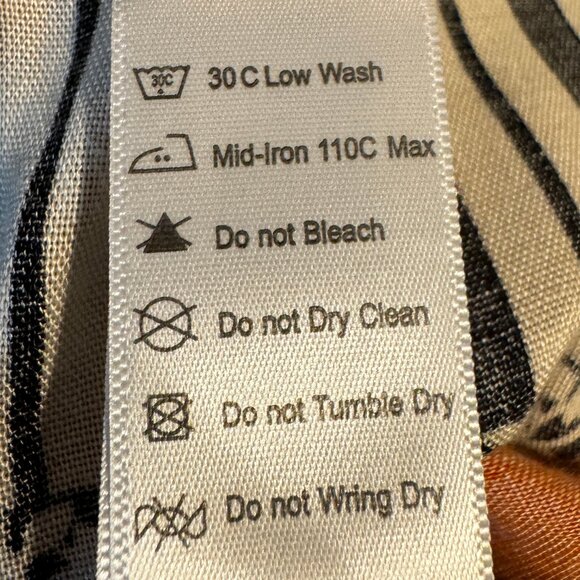 Luxurious! SANA SAFINAZ Kaftan in Orange & Black Viscose Size Medium - Picture 11 of 11